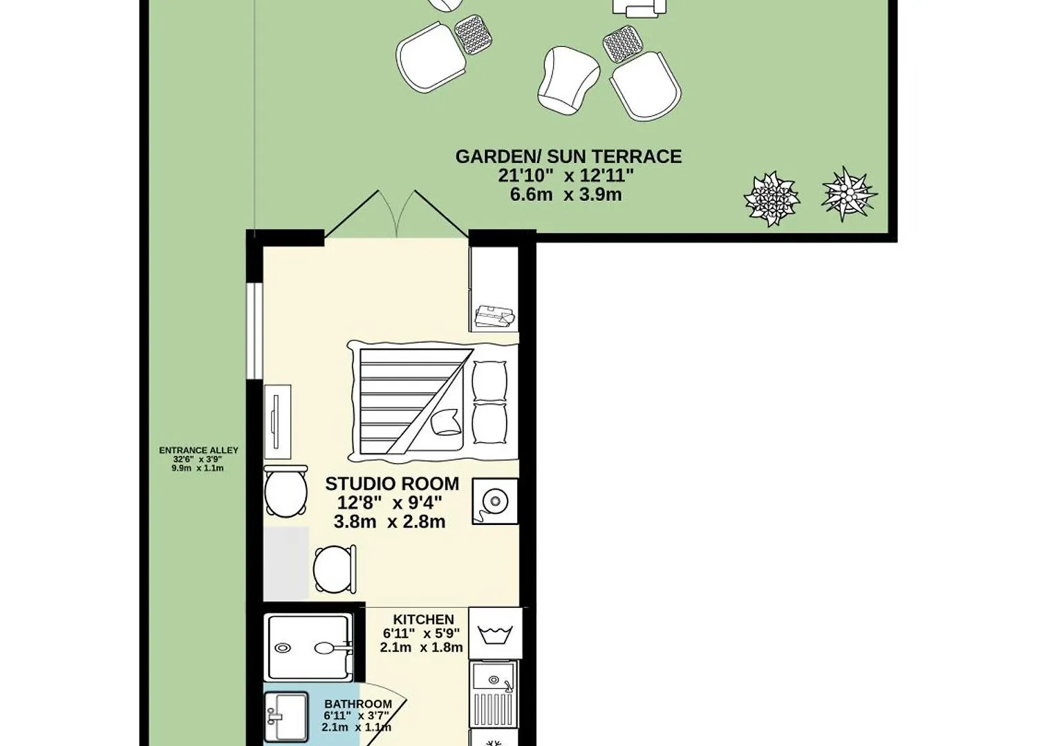 Apartment Blue Garden Retreat By Fortuna Property Cheltenham
